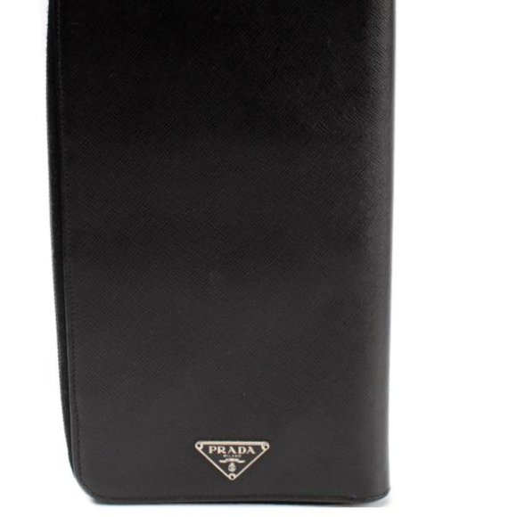 PRADA Saffiano Zip Organizer Wallet Unisex - Picture 1 of 9
